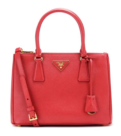 prada red and black handbag|prada saffiano red bag.